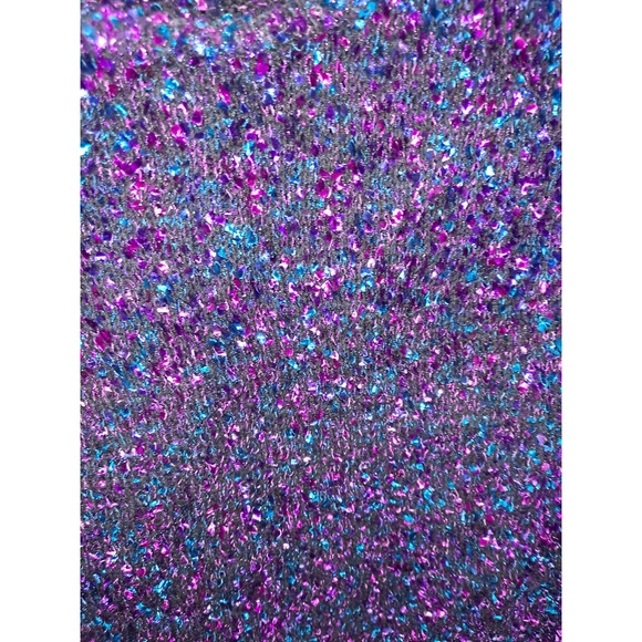 Silk Assets Purple Black Blue Silk Blend Sleeveless Top Size Large - Picture 4 of 6